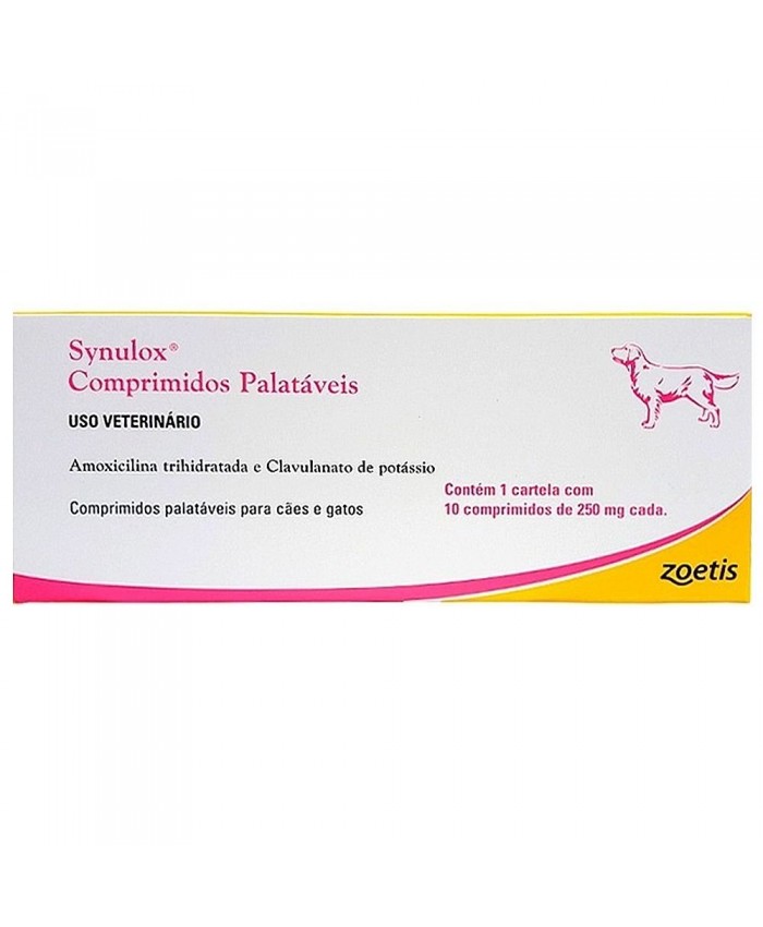 Synulox 250mg - 10 comprimidos - Zoetis